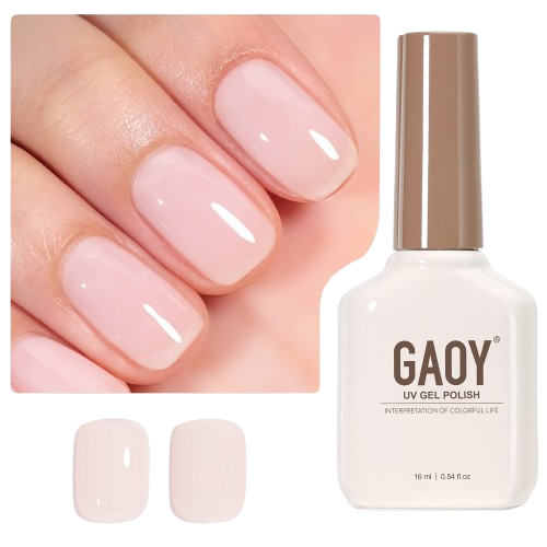 Sheer Peach Milky Translucent Jelly Color Polish